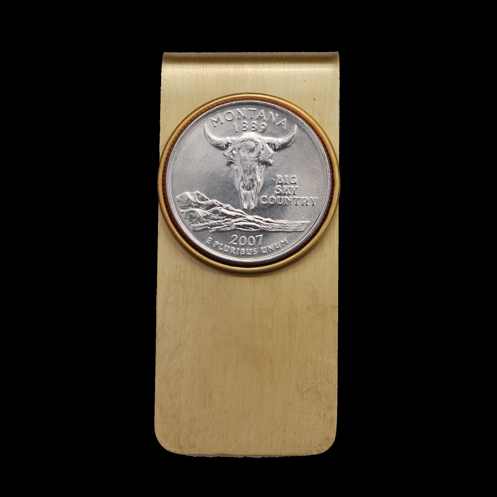 S272 スペアカッセンアンテ 真鍮製 貯金箱 デンマーク 貯蓄銀行 米国 2007 州 25 セント硬貨 BU Unc 硬貨 真鍮製 オリジナルカラー