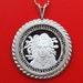 Classic Greek Medusa 1 oz Silver Round BU Unc Prooflike Coin Solid 925 Sterling Silver Necklace NEW