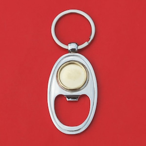 BLANK Bottle Opener  Findings w. Coin Bezel to Fit US Dimes & Other 18mm Diameter Coins and Cabochons NEW