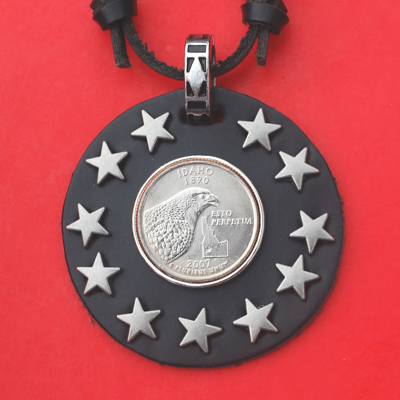 米国 2007 州 25 セント硬貨 BU 未流通 銀メッキ タイタック タック