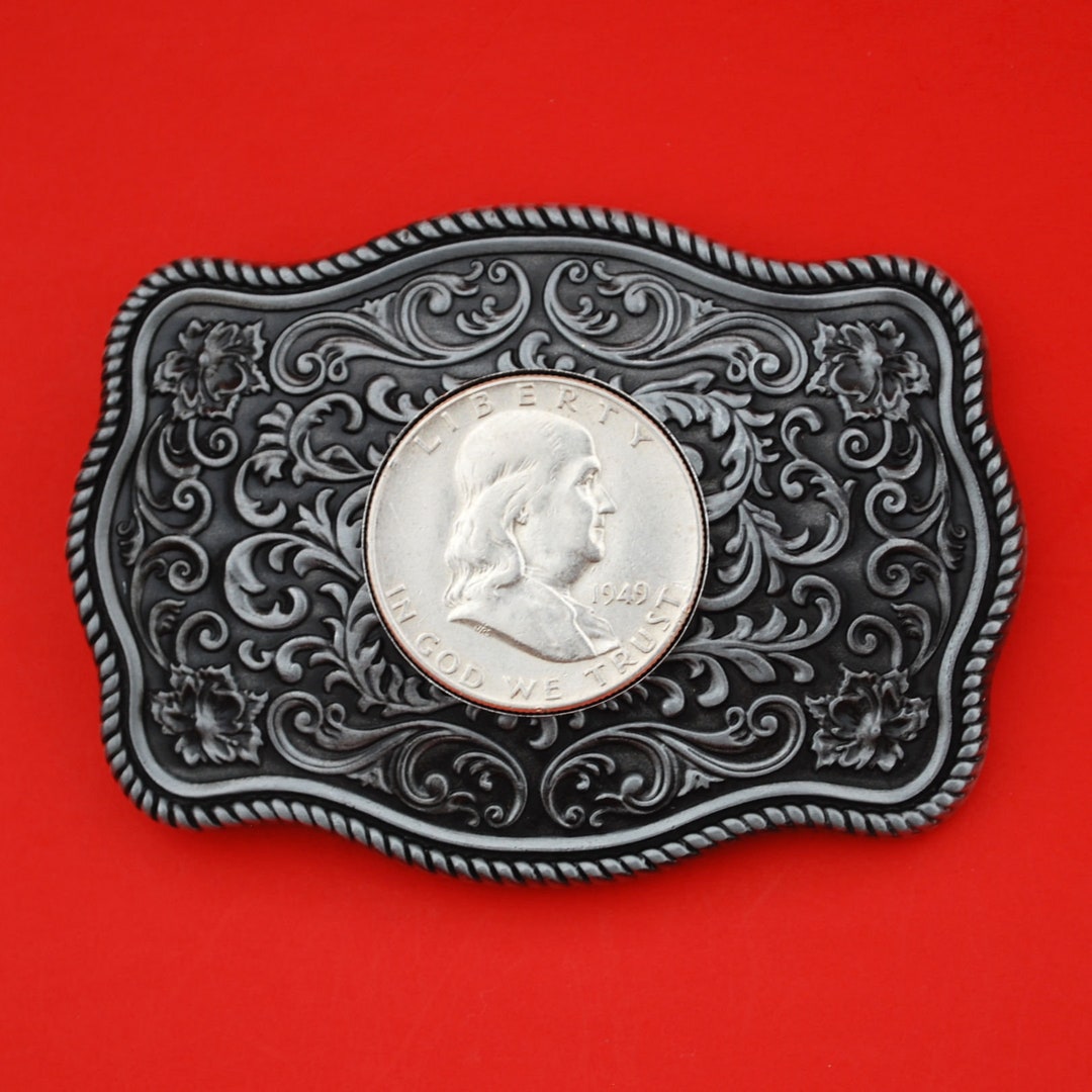 US 1948 ~ 1963 Franklin Half Dollar 90% Silver Coin Silver Belt