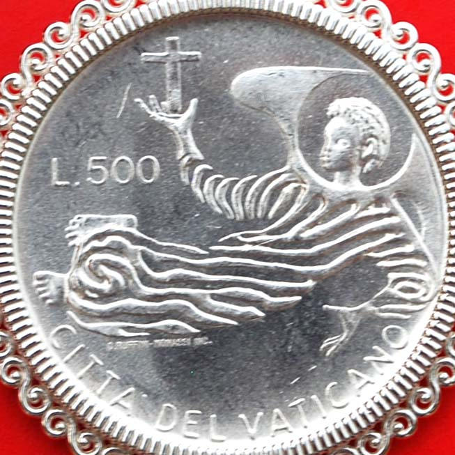 1969 バチカン 500 リラ BU 未流通 83.5% シルバー コイン 925
