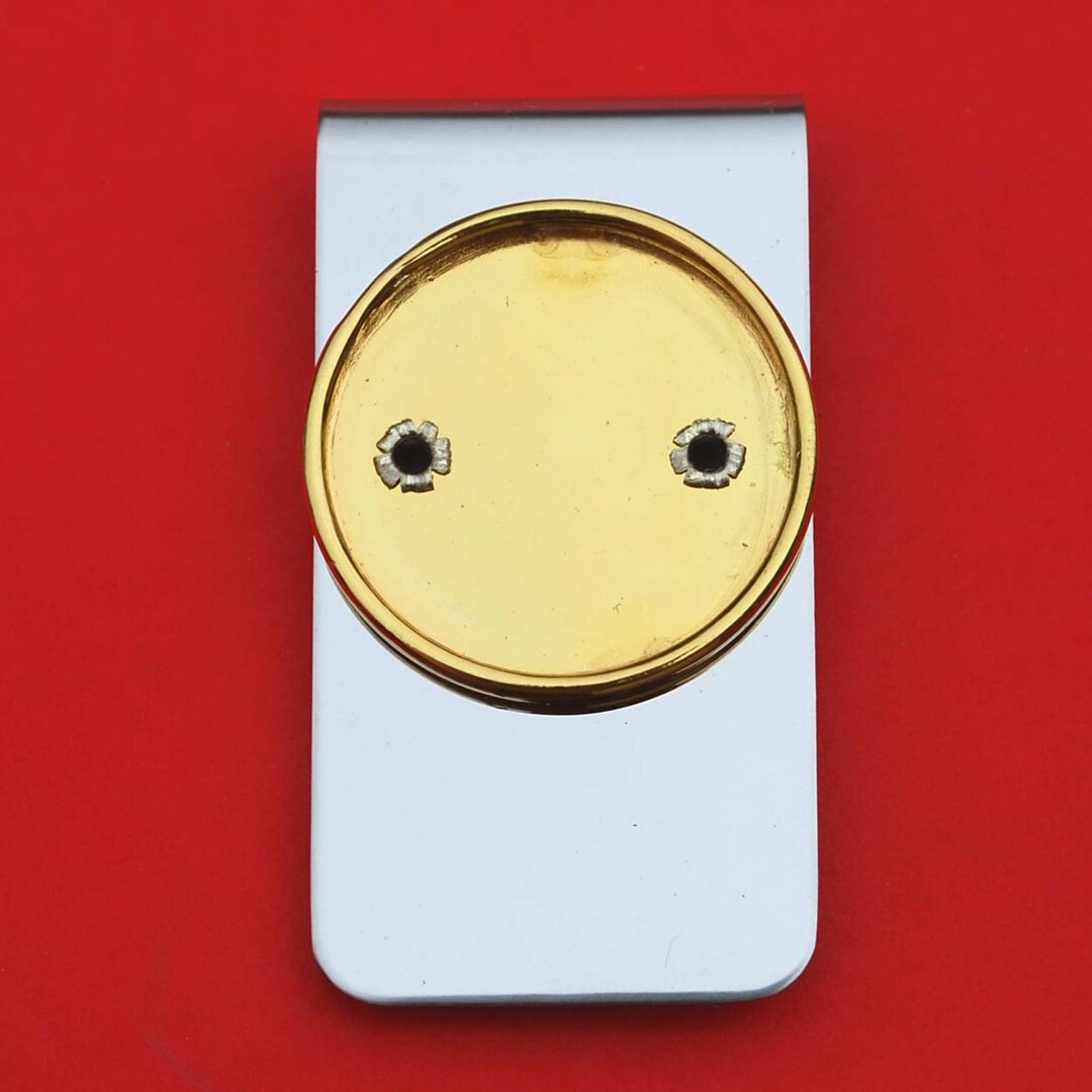 Incomplete Coin Clip BLANK Silver Gold Two Toned Money Clip Findings W. Coin Bezel to Fit US ...
