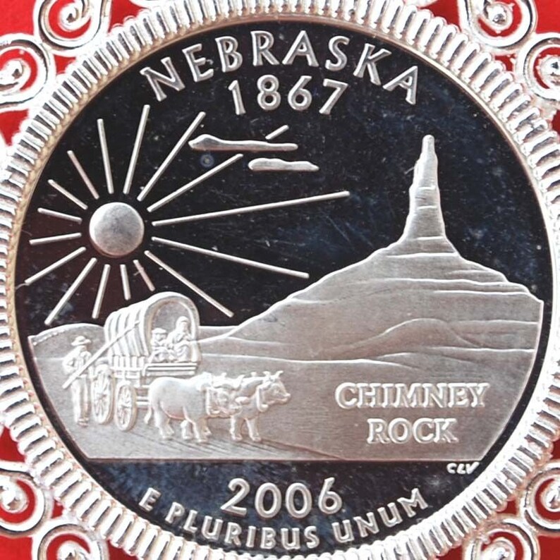 US 2006 Nebraska State Quarter 90 Silver Proof Coin Soild 925 Etsy