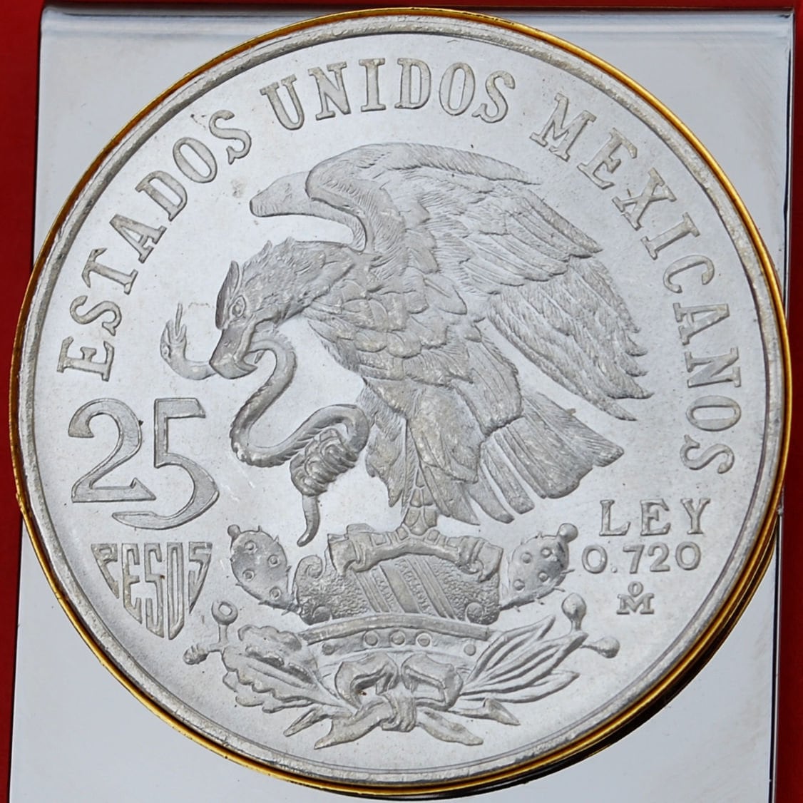 メキシコ記念メダル　銀貨 LEY 0.720 1968 Mexico Olympic 25 Pesos Silver Coin Ley .720 Silver Coin