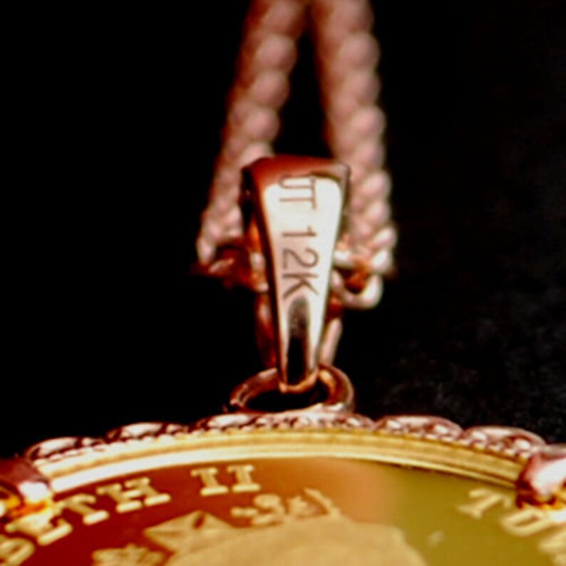 2008 Tuvalu 125 oz .9999 Fine Gold Wise Owl BU Uncirculated Proof Coin Necklace 12K Solid Rose Gold Bezel /& 14K Solid Rose Gold Chain