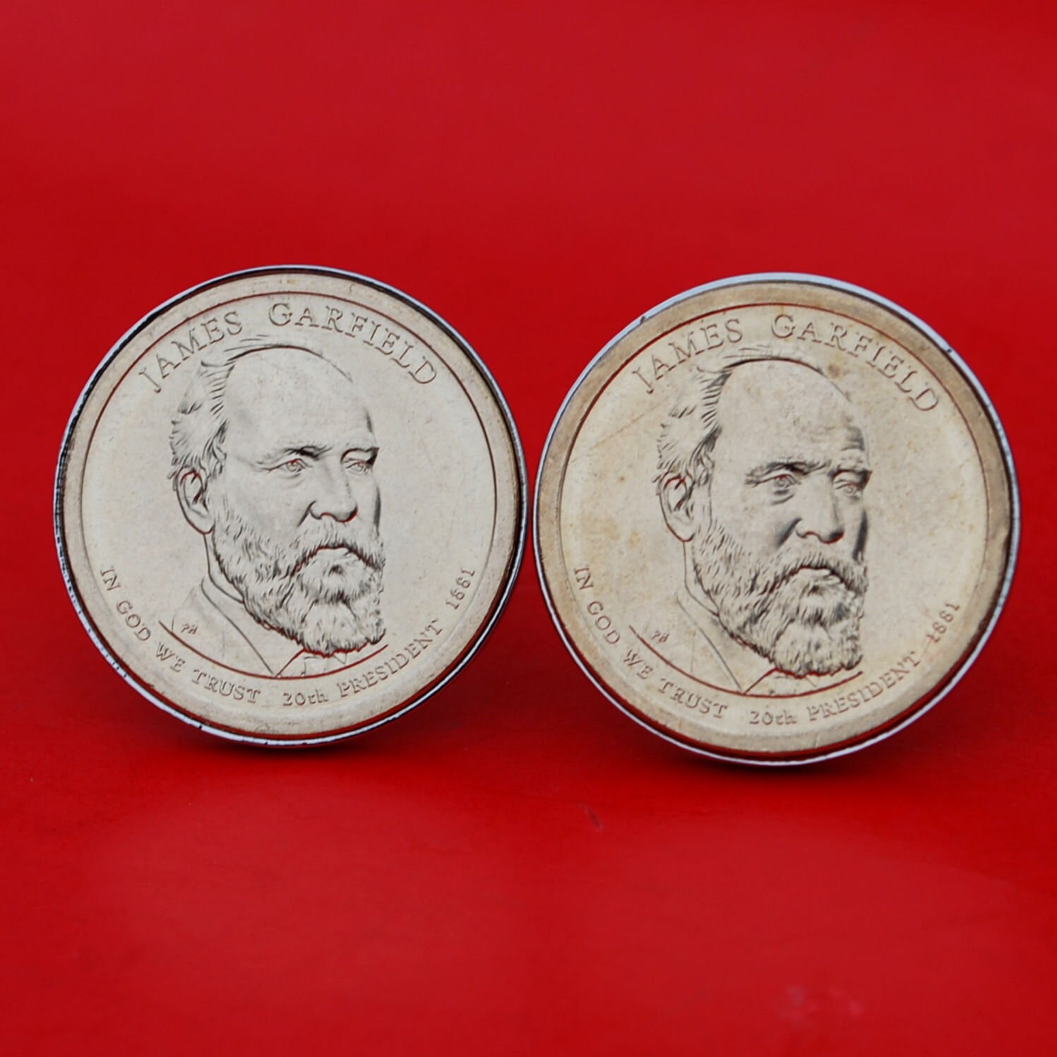2011 Presidential $1 Dollar Colorized 4-Coin Complete Set - Uncirculated With Protective Capsules