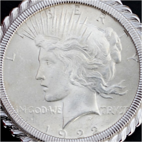 米国 1922年 平和記念 90% 銀貨 BU 未流通コイン 925 スターリング