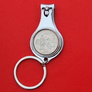 1999 ~ 2009 US State and Territory Quarter BU Uncirculated Coin All-in-One Key Ring Bottle Opener Nail File & Cutter Clipper NEW