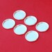 Lot of Six 18mm Silver Plated rolled edge Coin Bezels to Fit US Dimes or Similar Diameter Coins and Flat Back Cabochons (pkg 6)