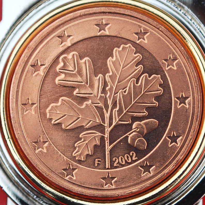 Piece 2 Centimes 2002 Feuille De Chene Valeur