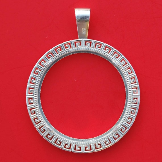 Sterling silver coin bezel deals