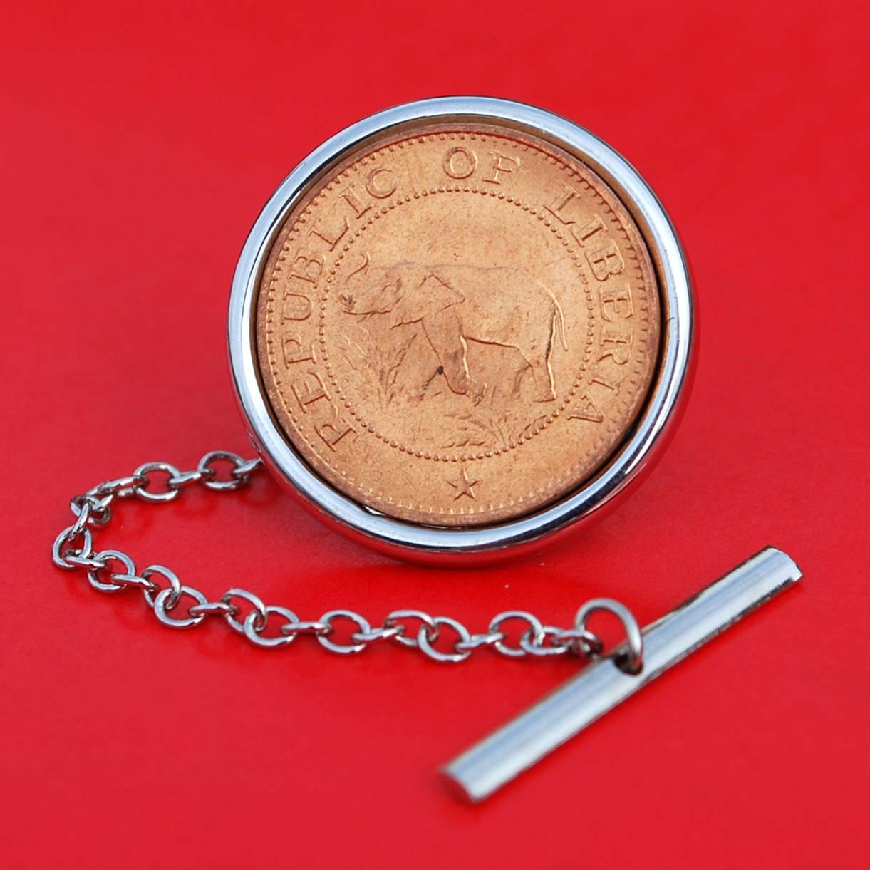 Flaggen-Pin Vergoldet: Liberia – Ca. 20 Mm, Hartemaille, Mit Steckverschluss