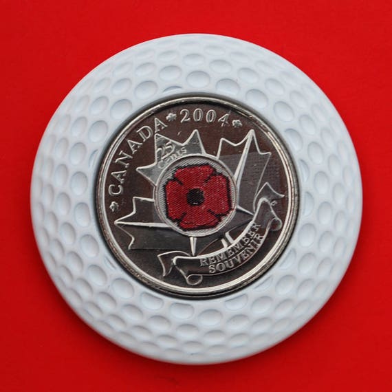 2004 Canada  25 cent  Remembrance Poppy   UNC from roll 