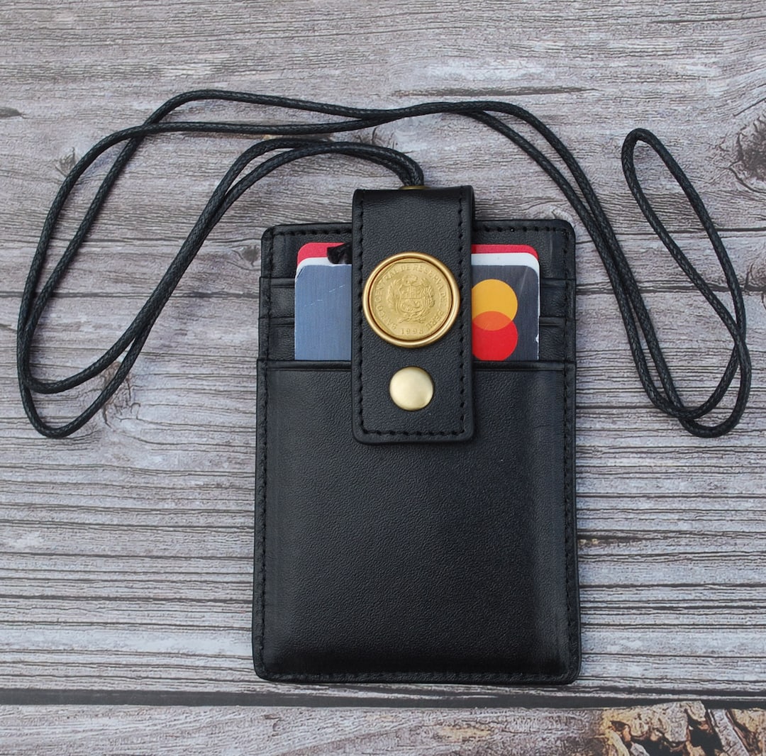 1998 Peru 5 Centavos BU Uncirculated Coin Genuine Leather RFID Blocking ...