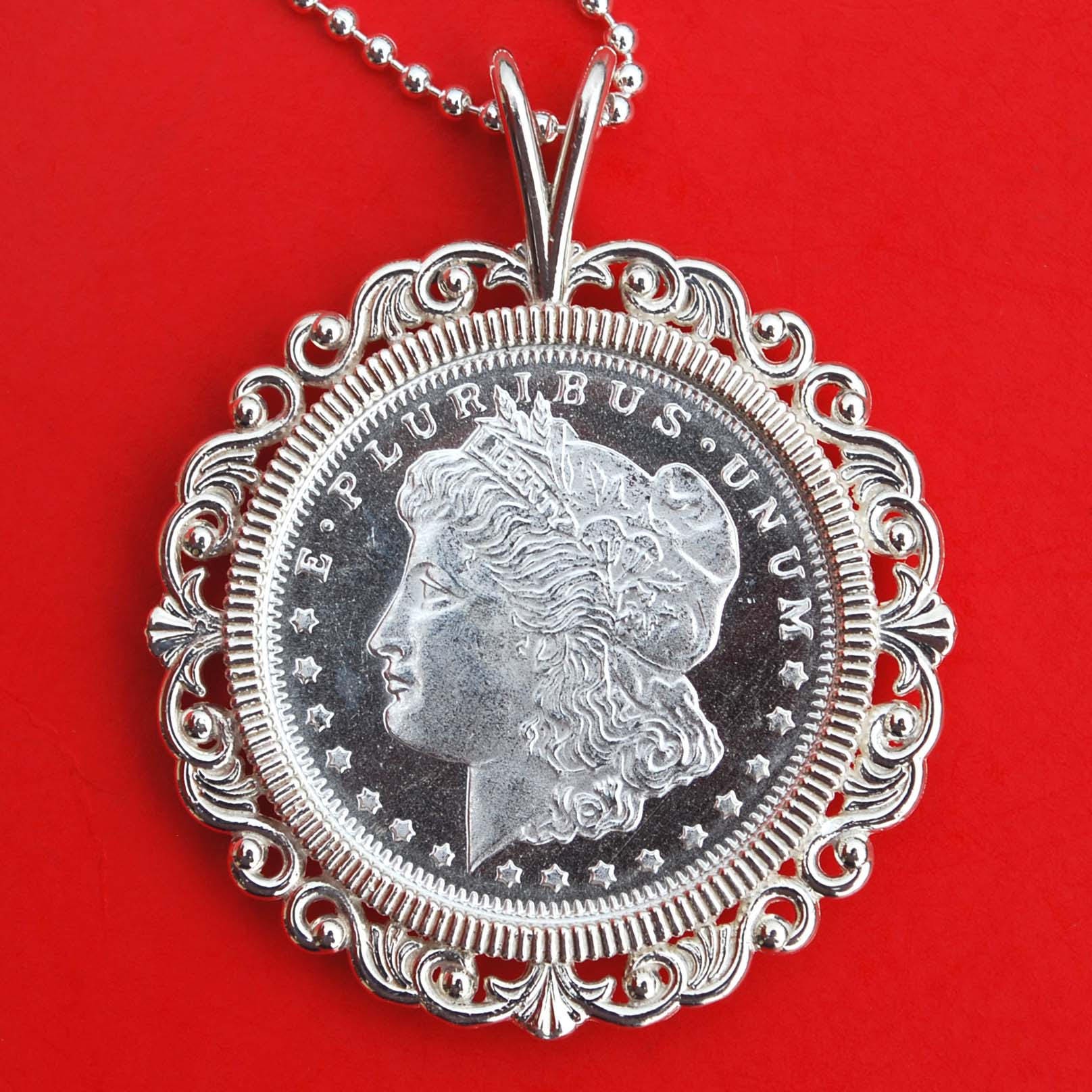 1/2 Oz Silver Round - Morgan Dollar Design Soild 925 Sterling