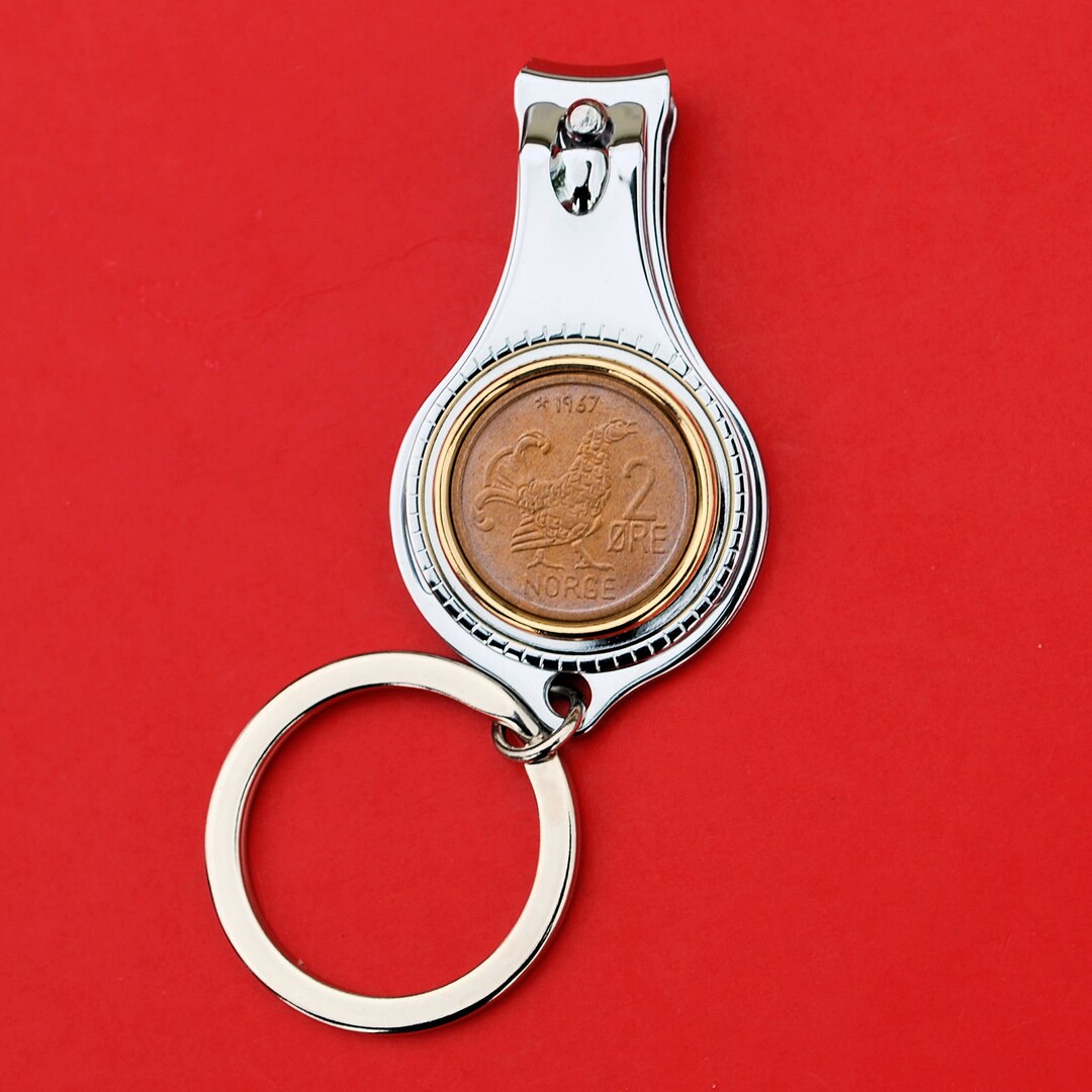 1967 Norway 2 Ore Coin Allinone Key Ring Bottle Opener Nail Etsy