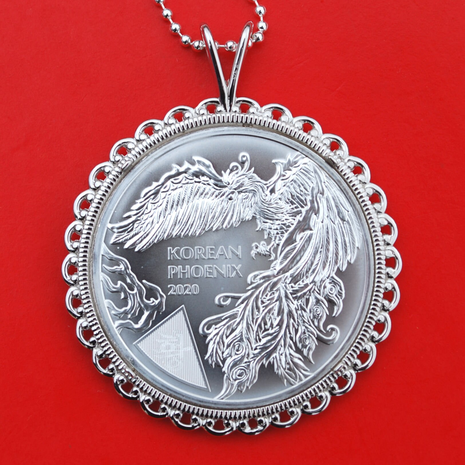2020 韓国 1 オンス .999 シルバー フェニックス ジェム BU 未流通