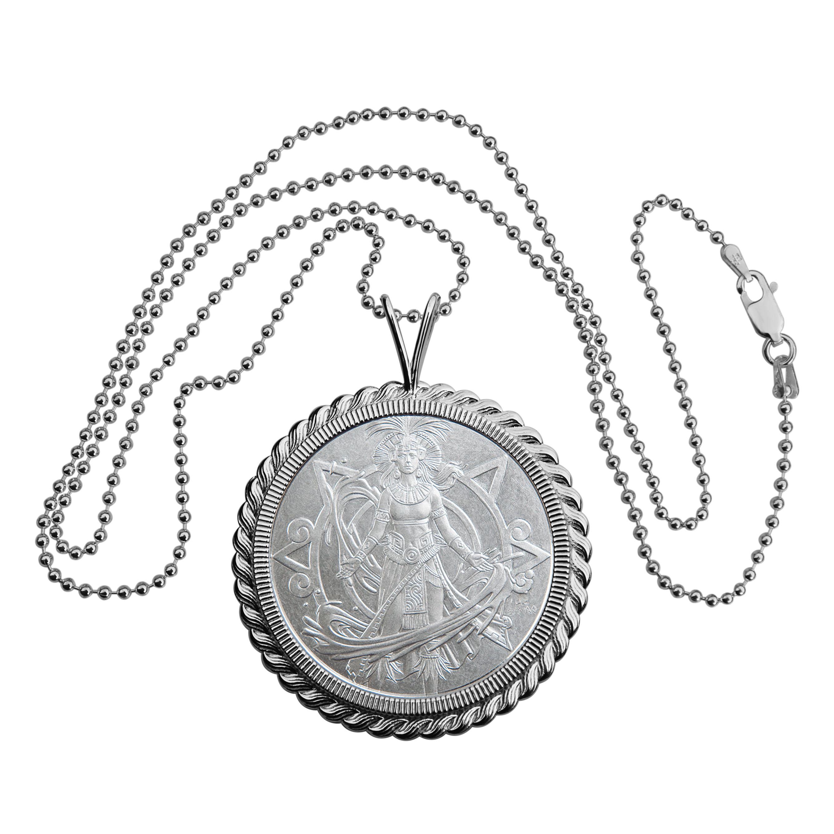 Aztec Goddess of Water | Chalchiuhtlicue 1 Oz Silver Round BU