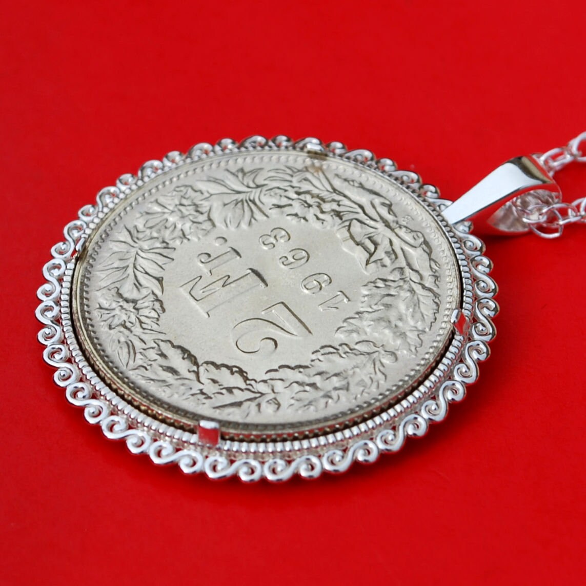 2365. 銀貨 美品 1963年 ヘルヴェティア像 2フラン 2365. 銀貨 美品 1963年 ヘルヴェティア像 2フラン i117188o.jpg