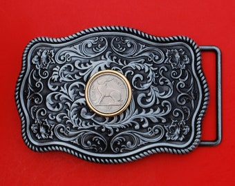 Silver Plated Irish Celtic Knot Metal Fashion Belt Buckle