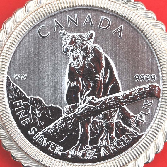 2012 Canada .9999 Fine Silver 1 Oz Argent Pur 5 Dollars Wildlife