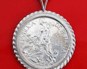 希少なパナマ共和国 5 センテシモス デ バルボア 1961 年、銅ニッケル