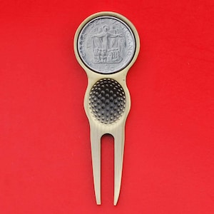 1987 Vatican 50 Lire  John Paul II BU Uncirculated Coin Golf Ball Marker Divot Tool - Mother Mary Protecting Kneeing Sinners