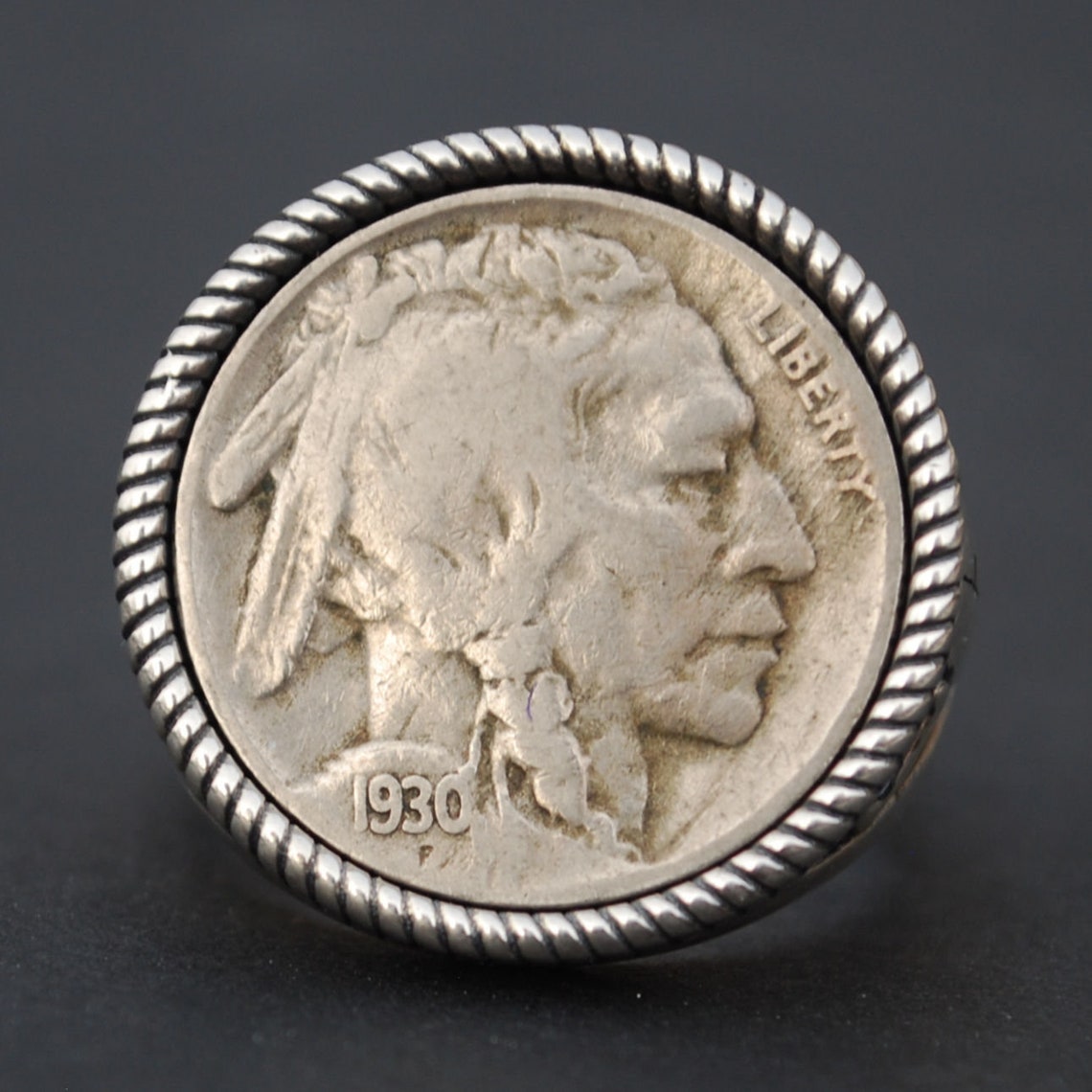 US 1930 Indian Head Buffalo Nickel Coin 925 Sterling Silver - Etsy