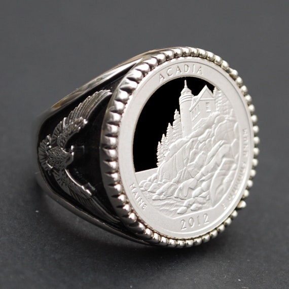 米国 2012 メイン州 アカディア国立公園 25 セント 90% シルバー