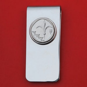 2006 Israel 1 New Sheqel BU Uncirculated Coin Solid Brass Money Clip New - Lily