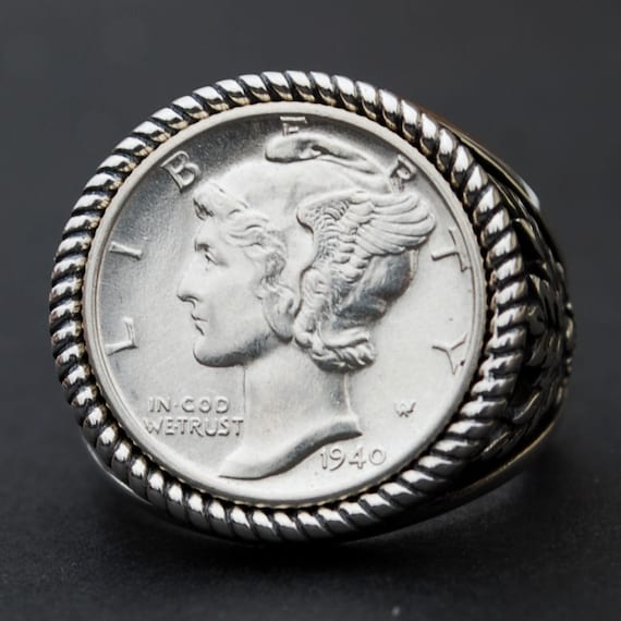 1940年 マーキュリーダイム 銀貨 アメリカ シルバー PCGS10C MS65