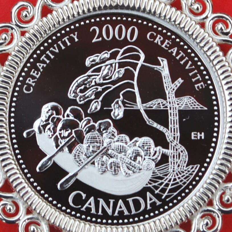 【SALE／60%OFF】 Cents 25 MILLENNIUM Canada 2000 BU Sterling Uncirculated 彫刻