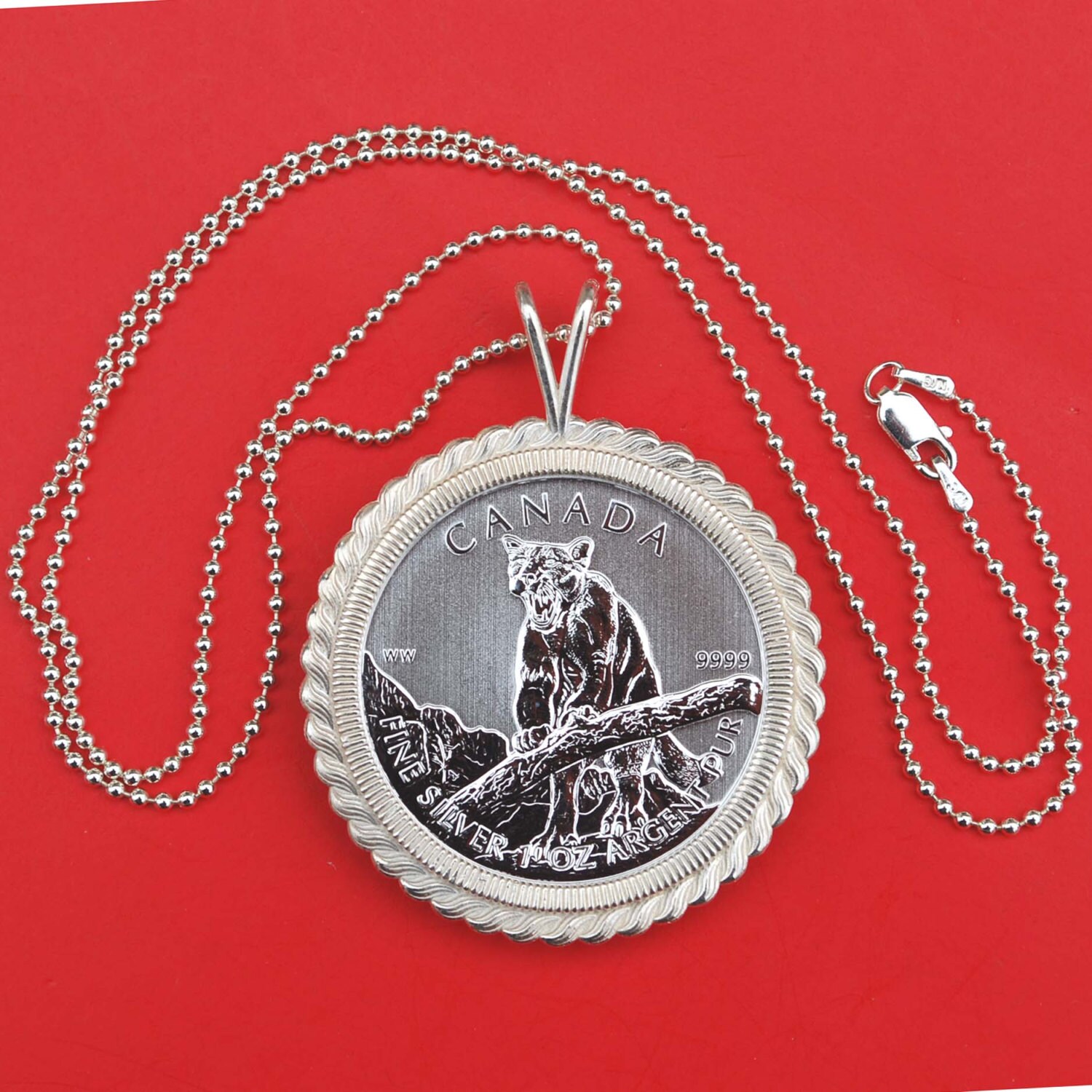 2012 Canada .9999 Fine Silver 1 Oz Argent Pur 5 Dollars Wildlife