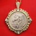 US 2012 Native American Sacagawea Dollar BU Unc Coin Gold Plated Necklace NEW