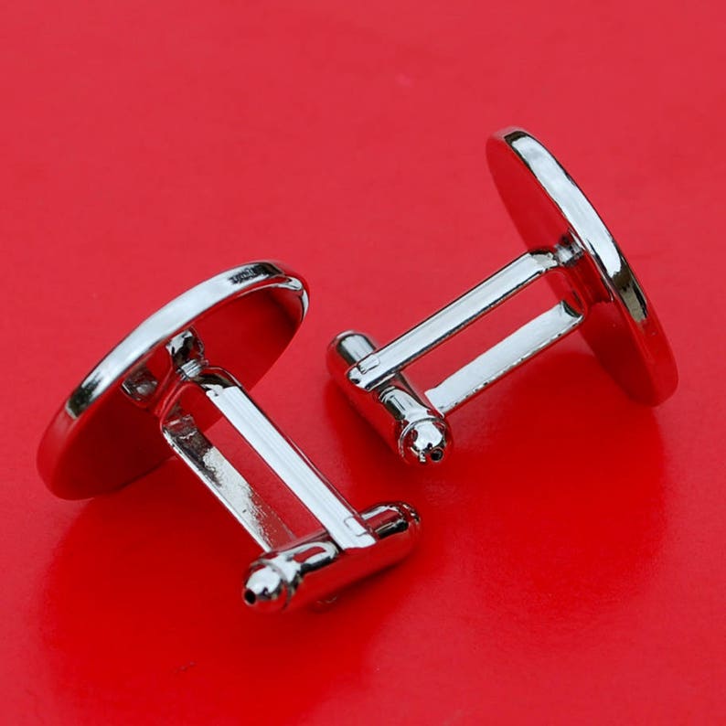 Obverse and Reverse Egypt 1984 1 Piastre Gold Pyramids Gem BU Uncirculated Coin Cufflinks NEW