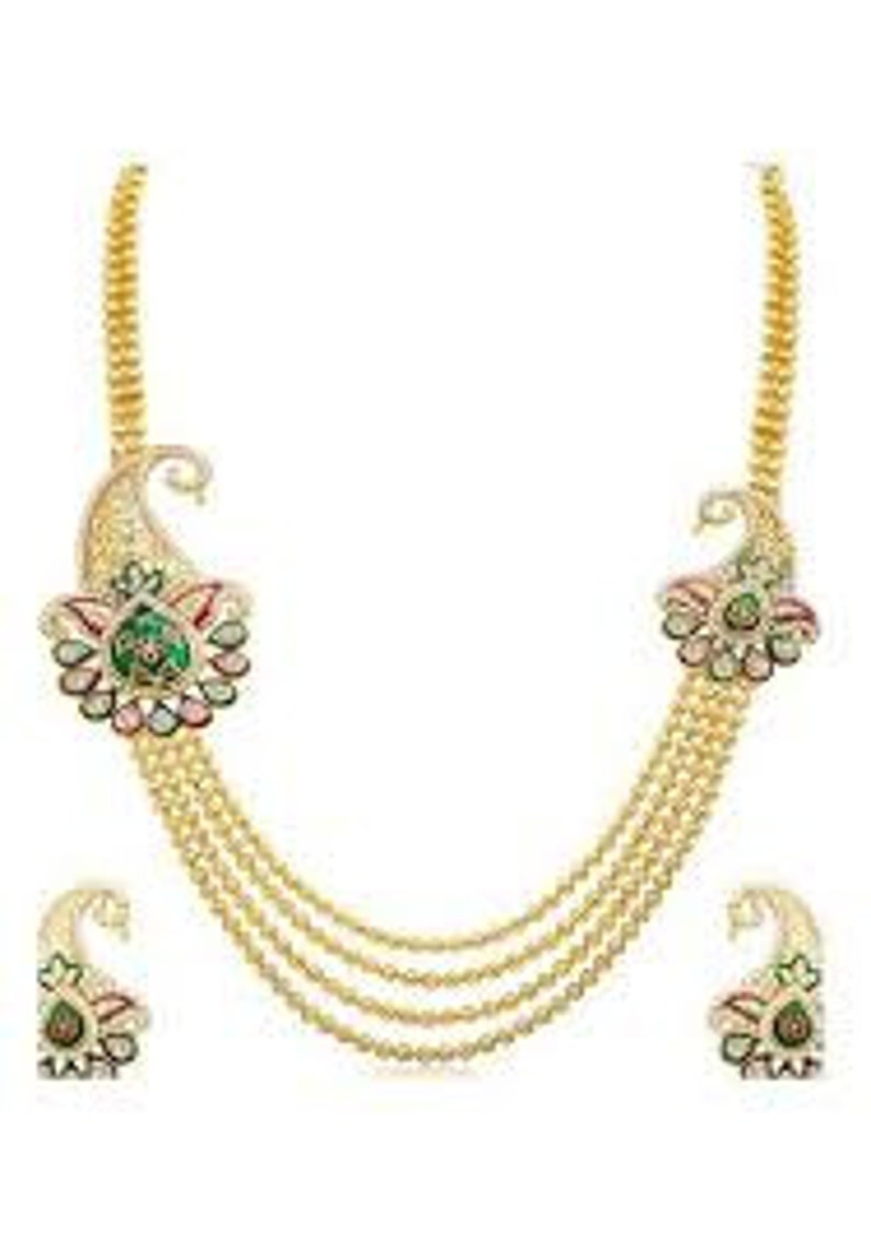 Traditional Kundan Jewellery Gold Plated Indian Wedding Etsy