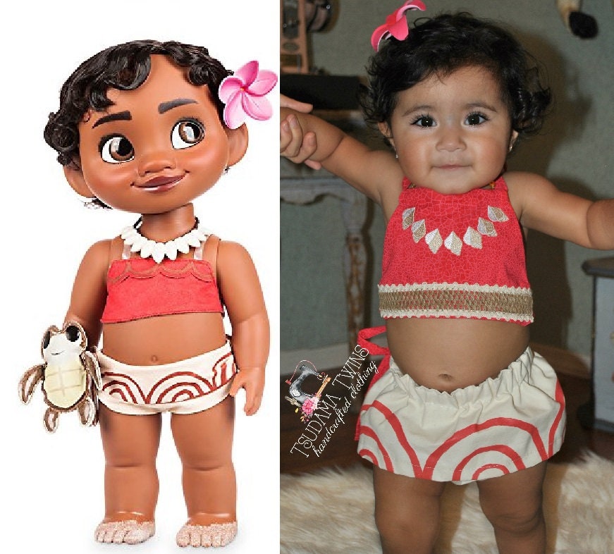 Baby Moana Costume Baby Moana Birthday Moana Outfit Toddler Moana Costume Toddler Baby Moana Outfit