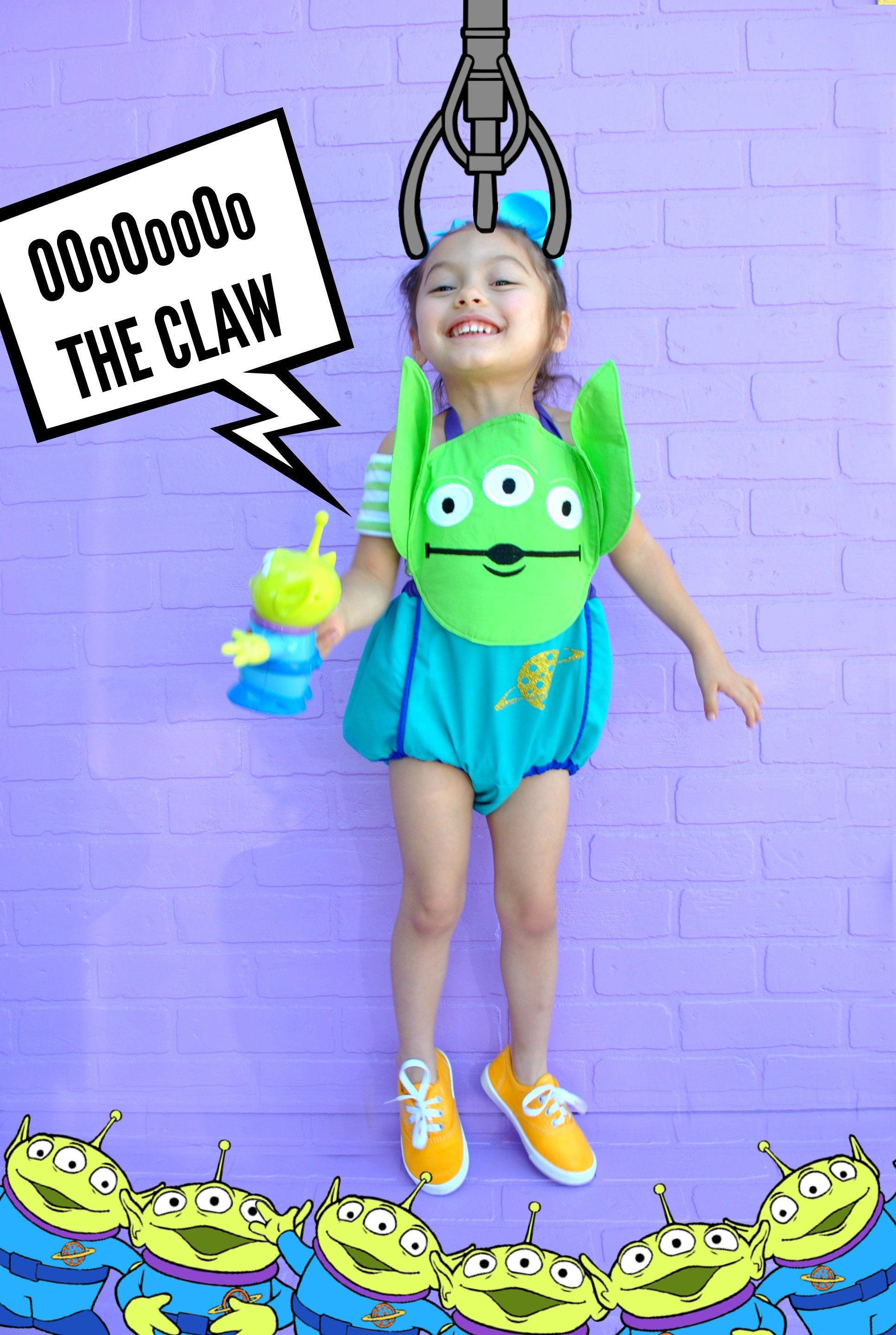 Toy Story Alien costume Pizza Alien Costume Toy Story Etsy