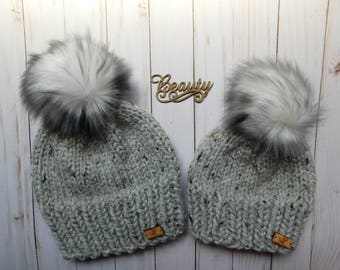 mom and son matching hats