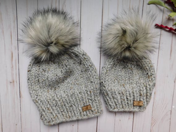 mom and son matching hats