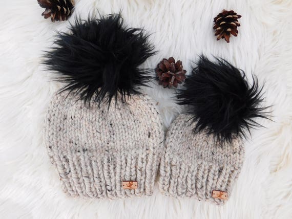 mom and son matching hats
