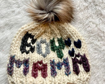 Boy Mama hat. New mom gift. Personalized mom gift