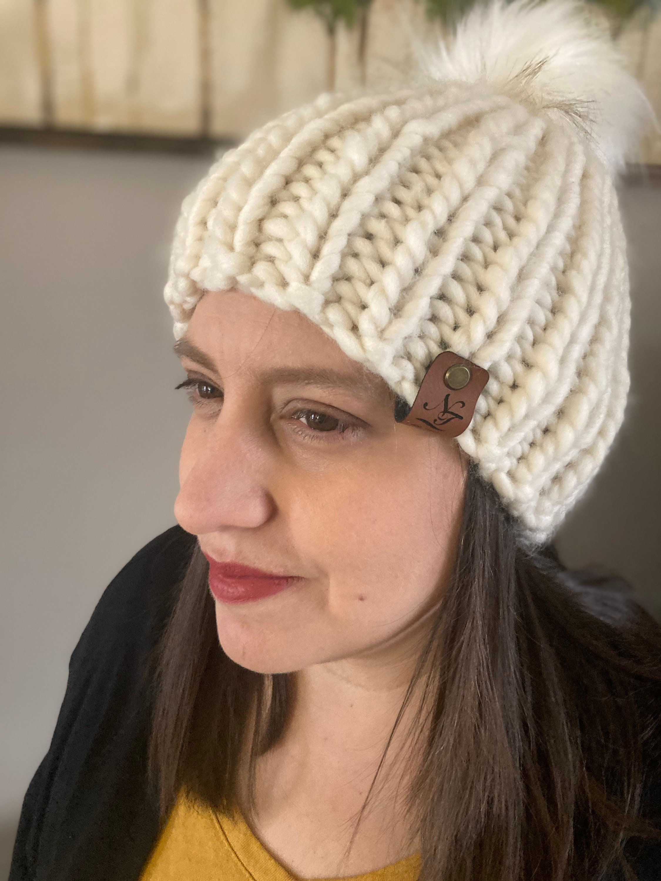 Read to Ship off White Merino Wool Hat 