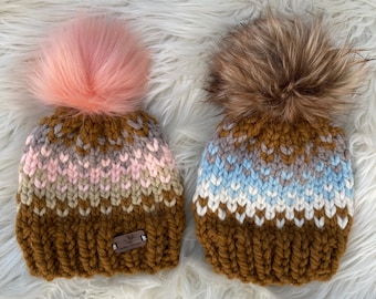 Fall Berry" Knit hats. Baby,Toddler ,Child,Adult  Fall hat with pom pom. Photo shop outfits ideas. Matching sibling hats.