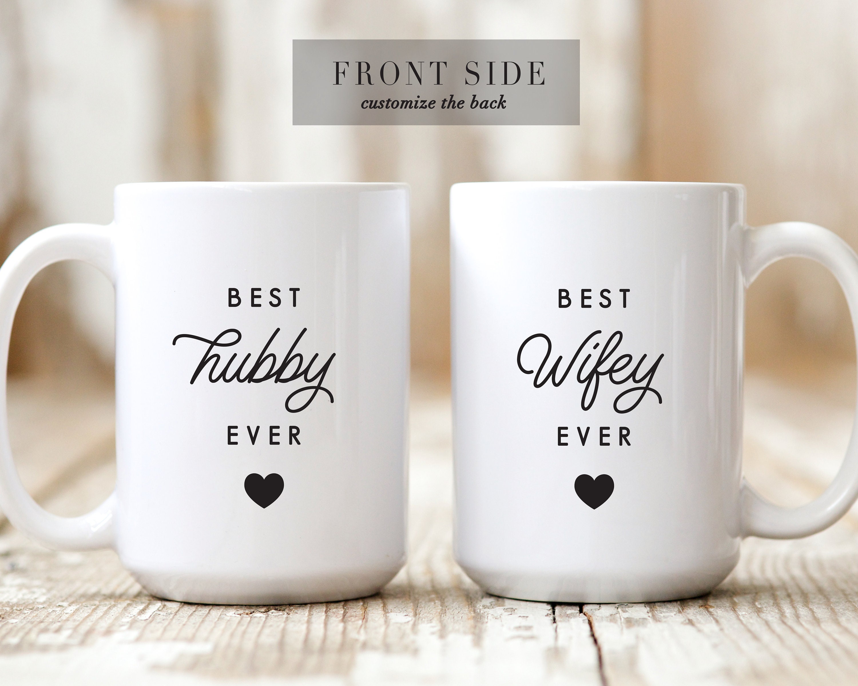 EST 2024 Husband Wife Mug Gift, Hubby Wifey Mug Wedding Gift, Unique  Wedding Gift for Couple, 2024 Engagement Mug Gift for Couples (Wifey  Hubby)-29