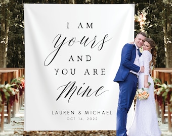 Wedding Backdrop For Reception, Love Quote Wedding Banner, Photo Booth Backdrop, Backyard Wedding Decor, Rustic Wedding Decor