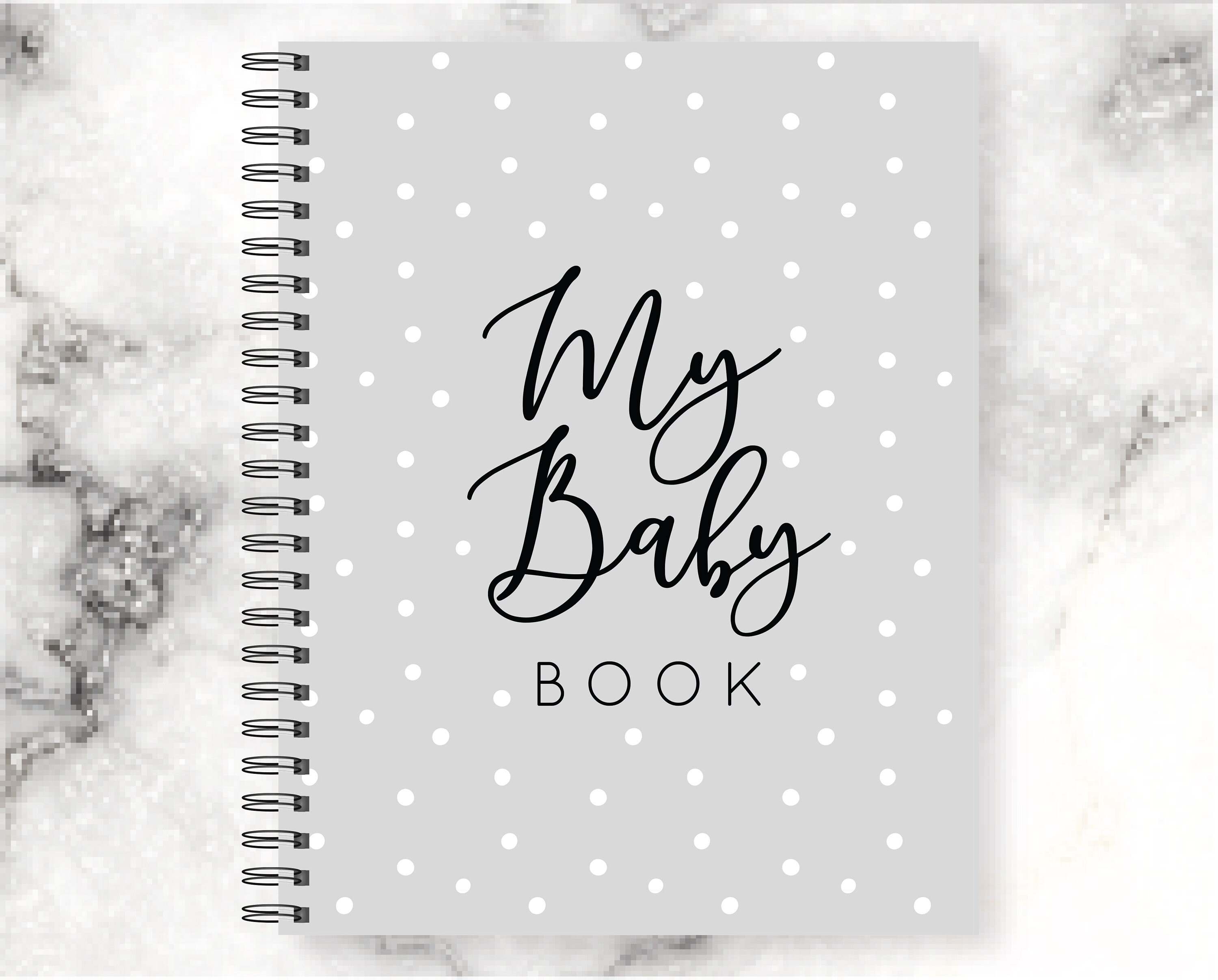 Baby Book Gender Neutral GRAY Baby Journal Babys First Etsy