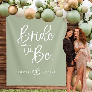 Bridal Shower Decorations, Bridal Shower Backdrop, Bridal Shower Welcome sign, Boho Wedding Decor, Sage Wedding, Minimalist Wedding Decor