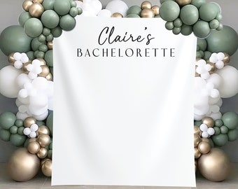 Custom Bachelorette Banner, Personalized Bachelorette Party Decor, Bach Party Welcome Sign, Custom Photo Backdrop, Destination Bach Weekend